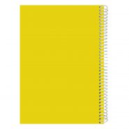 دفتر مشق 100 برگ ساده سیمی یاس بهشت رنگ زرد