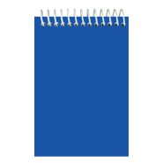 دفترچه یادداشت طلقی 80 برگ یاس بهشت آبی کاربنی