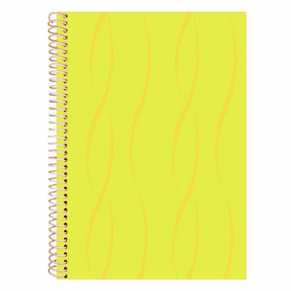دفتر زبان دوخط پلاس 80 برگ مدل کلاسیک طرح دار زرد